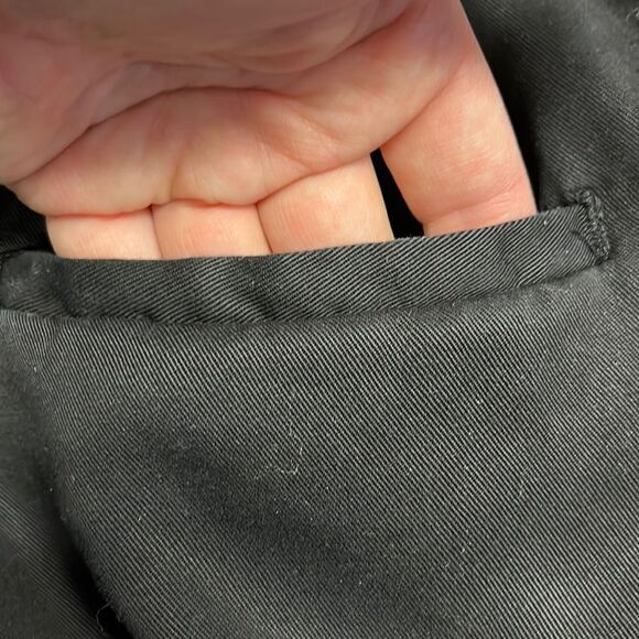 Workshop Black 100% Lyocell Pull-on Drawstring Capri Pants w/ Pockets- Medium - Picture 10 of 15